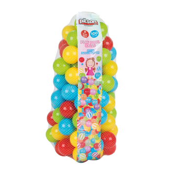 Play Pool Balls 6 cm 100 Pcs in Net