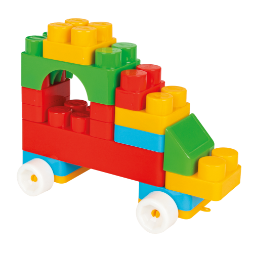 Jumbo Blocks in Basket 36 Pcs