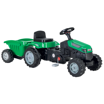 Active Pedal Operated Tractor with Trailer