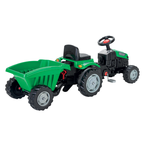 Active Pedal Operated Tractor with Trailer