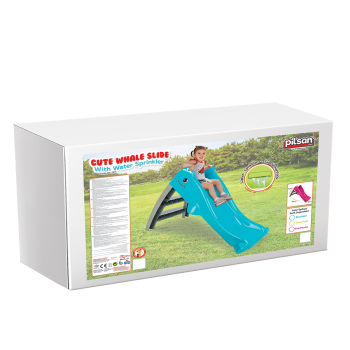 Cute Whale Slide with Water Diverter