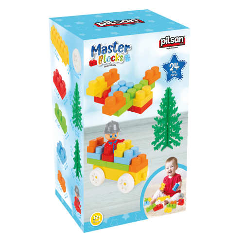 Master Blocks with Accessories 24 Pcs