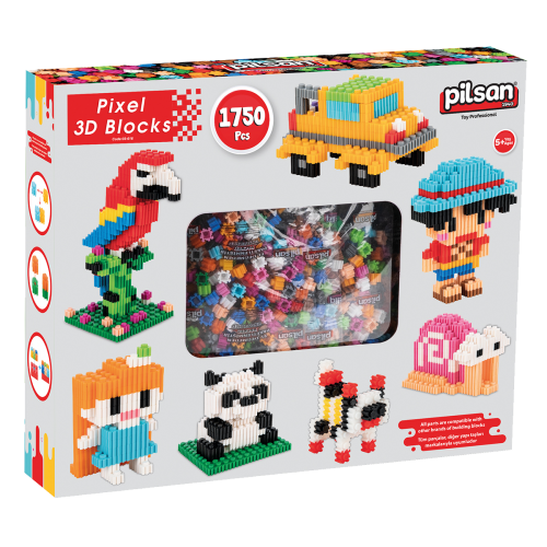 Pixel 3D Blocks (1750 pcs)