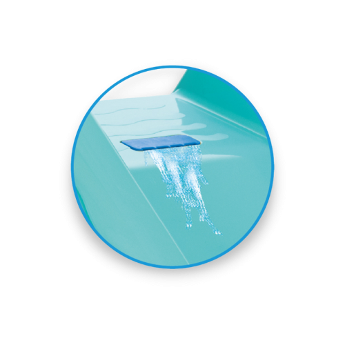 Foldable Wavy Slide with Water Diverter
