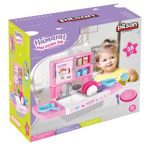 Hamarat Play Kitchen Sink with Running Water