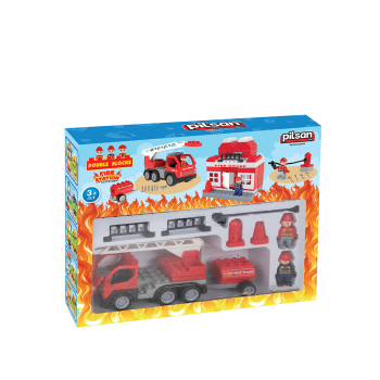 Double Blocks İtfaiye Seti