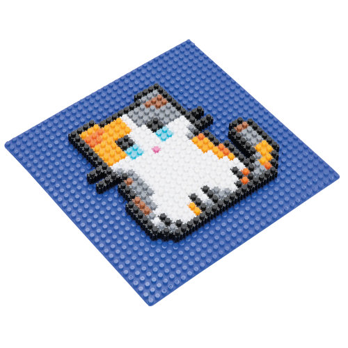 Pixel 3D Bloklar Tablalı (513 Parça)